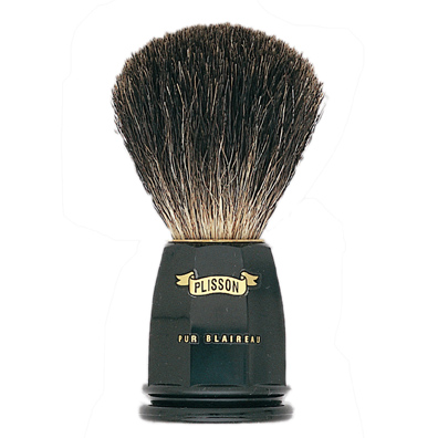 Blaireau Plisson facettes noirs