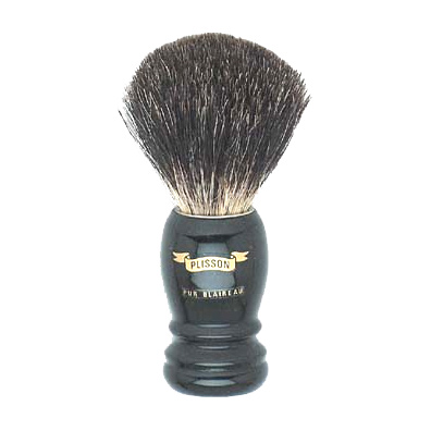 Blaireau Plisson monture haute noir