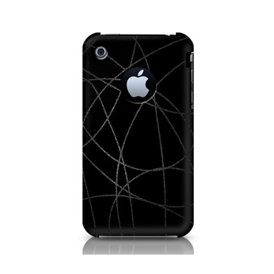 Coque Iphone noire paillet� fils [MODELABS]