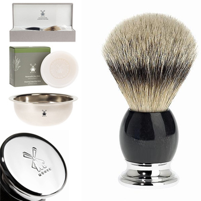 Blaireau en corne de buffle 23mm