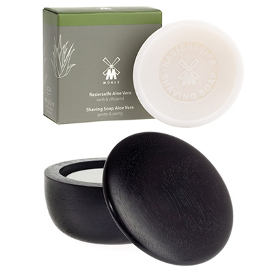 Bol savon � barbe bois noir [RN36]