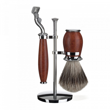 Set rasoir 3 pieces Purist bois de bruy�re
