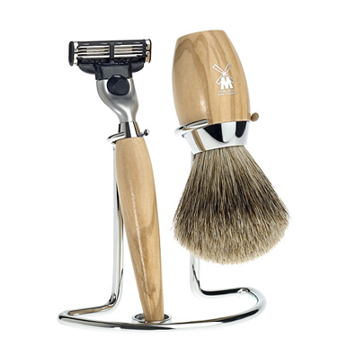 Set de rasage bois d'olivier [S281H870]