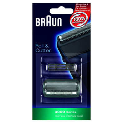 Grille de rasoir+couteau BRAUN serie 3000 bleu