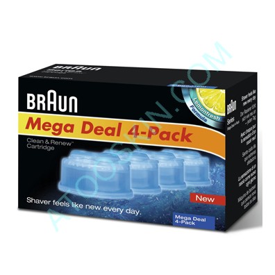 Recharge Braun Clean and renew [pack de 4 recharges]